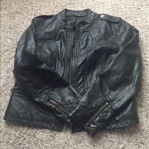 Vegan leather jacket